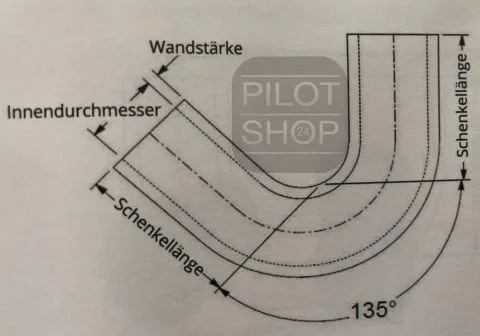 Schlauchwinkel 135, 25 mm