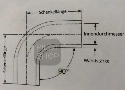 Schlauchwinkel 90, 16 mm