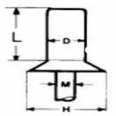 Blindniete Alu Senkkopf 3,2x9 AK3209