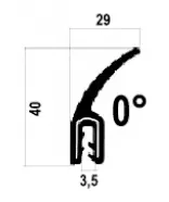 Dichtung / Kantenschutz mit Lippe