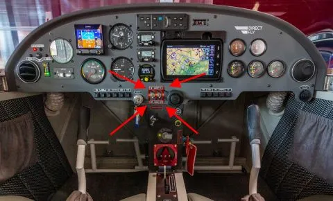 Kippschalter Schutz 2 fach, rot