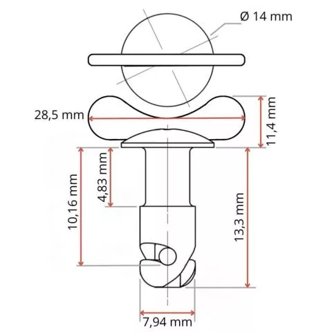 Schnellverschluss FL�GEL 13
