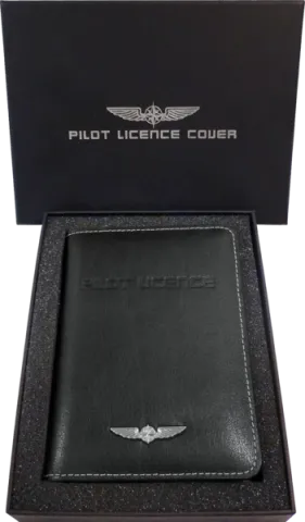Ledertasche Pilotenlizenz