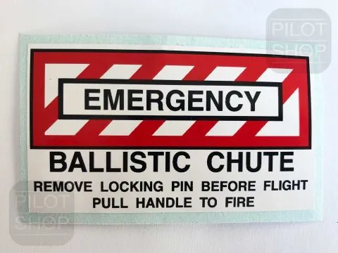 EMERGENCY BALLISTIC CHUTE