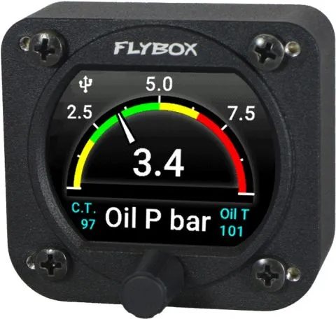Flybox OMNIA Oil PT-CT, ldruck, ltemperatur, CHT