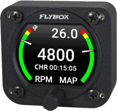 Flybox OMNIA RPM-MAP, Drehzahlmesser und Manifold-Press