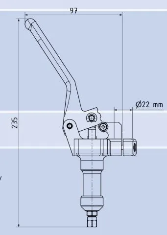 hydr. Bremszylinder f�r Steuerkn�ppel