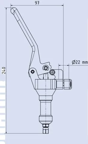 hydr. Bremszylinder fr Steuerknppel