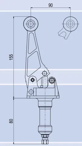 hydr. Bremszylinder f�r Mittelkonsole