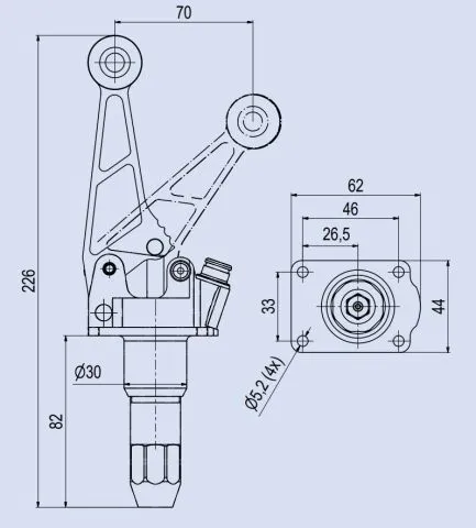 hydr. Bremszylinder f�r Mittelkonsole