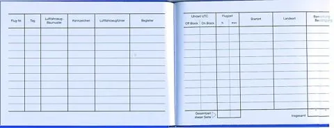 Flugbuch fr Ultraleicht - Flieger