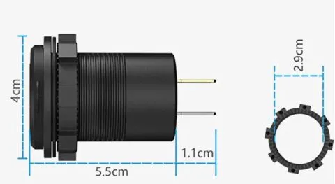 USB-Steckdose mit integriertem Voltmeter
