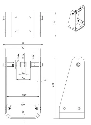 Bugradhalter 500x5 und 400x6
