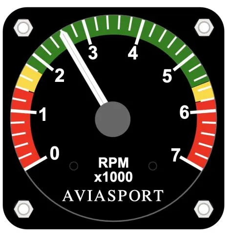 Drehzahlmesser AVIOSPORT f�r Rotax 4-Takt