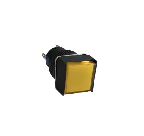 Kontrolllampe, quadratisch, gelb