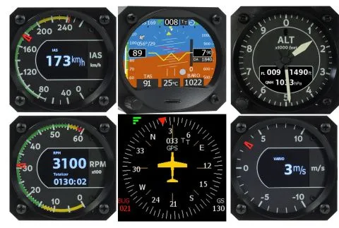Kanardia Avionikpaket 6 Pack