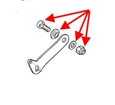Zugseilschraube Gasverstellung