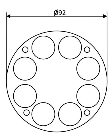 Landescheinwerfer  92 mm