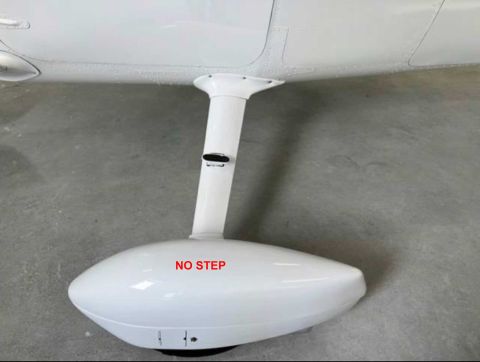 Schriftzug NO STEP