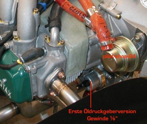 ldruckgeber VDO 10 bar fr Rotax mit Warnkontakt