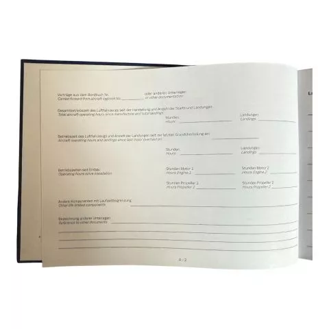 Bordbuch Motorflug deutsch/englisch EASA