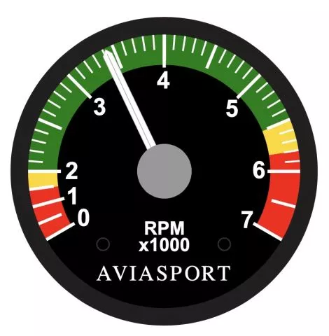 Drehzahlmesser AVIASPORT f�r Rotax 4-Takt