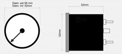 Einbauset Benzindruckanzeige 0-0.6 Bar incl. Drucksensor
