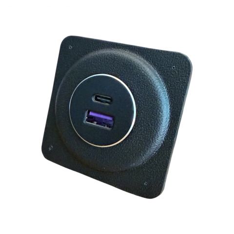 USB-Steckdose f�r 57 mm Panelbohrung