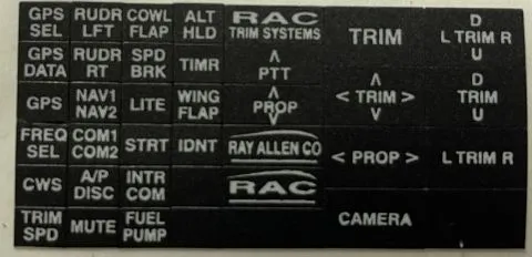 Steuerknppelgriff RAY ALLEN G205 mit PTT und 4 Funktionstasten