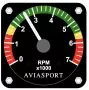 Drehzahlmesser AVIOSPORT f�r Rotax 4-Takt