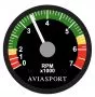 Drehzahlmesser AVIASPORT f�r Rotax 4-Takt