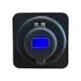 USB-Steckdose mit Voltmeter f�r 80 mm Panelbohrung