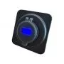 USB-Steckdose mit Voltmeter f�r 80 mm Panelbohrung