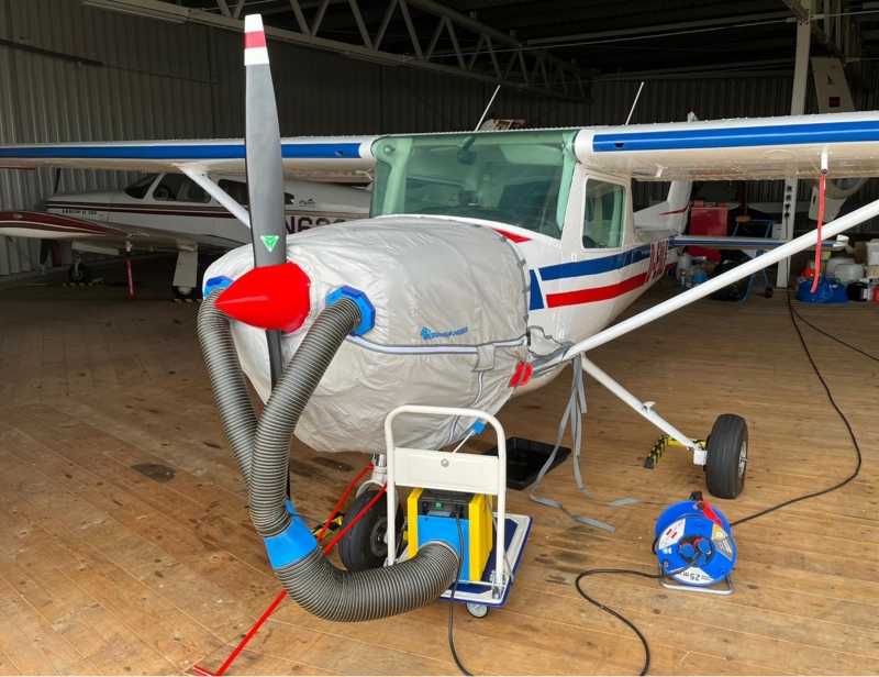 Motorvorwärmung HCC, Triebwerksvorwärmung Flugzeug