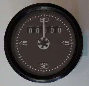 Betriebsstundenzhler mit Minutenanzeige