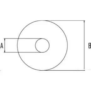 Unterlegscheibe PVC, M6x18