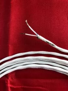 Luftfahrtkabel AWG 22 x 2, wei -abgeschirmt-