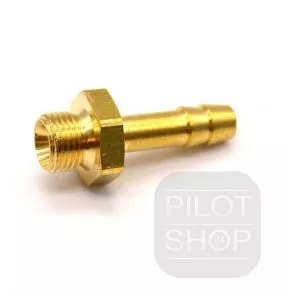 Schlauchtlle ⅛ gerade Messing ID6