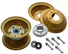 4 Bugradfelge geteilt