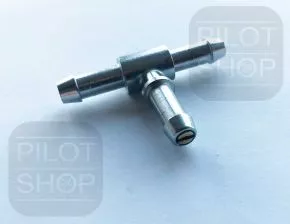 T - Schlauchverbinder mit Microdse 6 mm