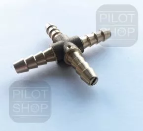 X - Schlauchverbinder mit Microdse 6 mm