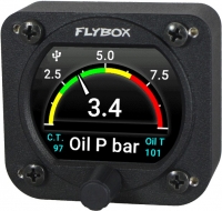 Flybox OMNIA Öldruck, Öltemperatur, CHT