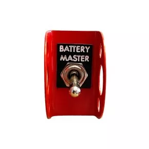 Schalterbeschriftung BATTERY MASTER -schwarz-