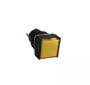 Kontrolllampe, quadratisch, gelb