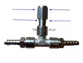 Gewindeadapter von ⅛ auf M10