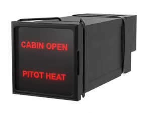 LED Signalfeld CABIN OPEN / PITOT HEAT