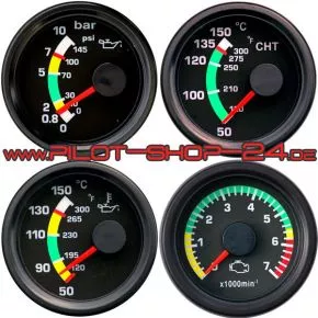 Rotax-Motorkontrollinstrumenten-Set